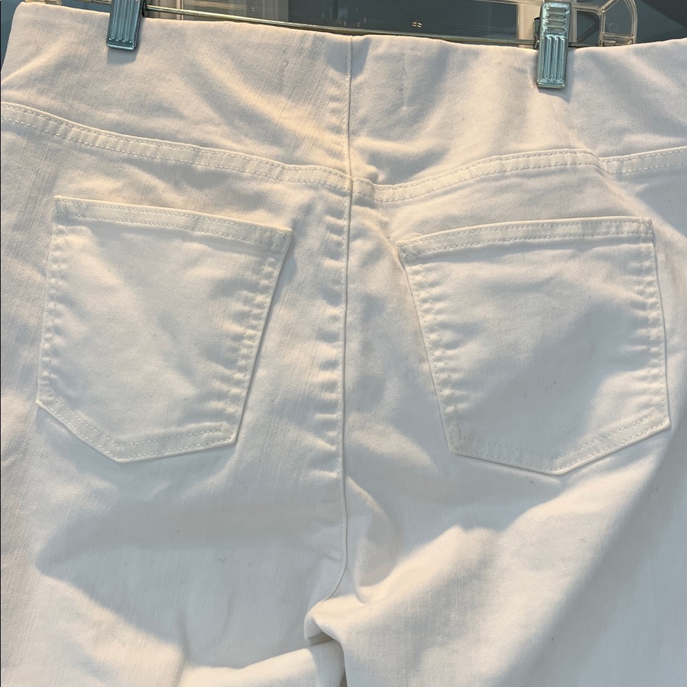 Soft Surroundings White High-Waisted Pants - Sz M - Picture 5 of 6